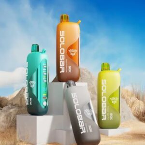 Side view of Solo Bar 50,000 Puffs Rechargeable vape available at Nairobiwest Vape Shop – best vape shop in Nairobi West for genuine vapes and pods, serving South C, South B, Langata and Imara Daima.